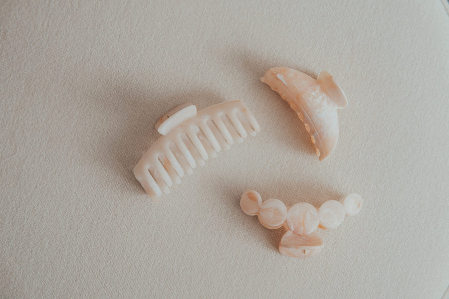 Bree Marble Claw Clip Set